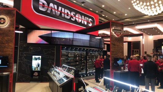 Davidson's booth at trade show.